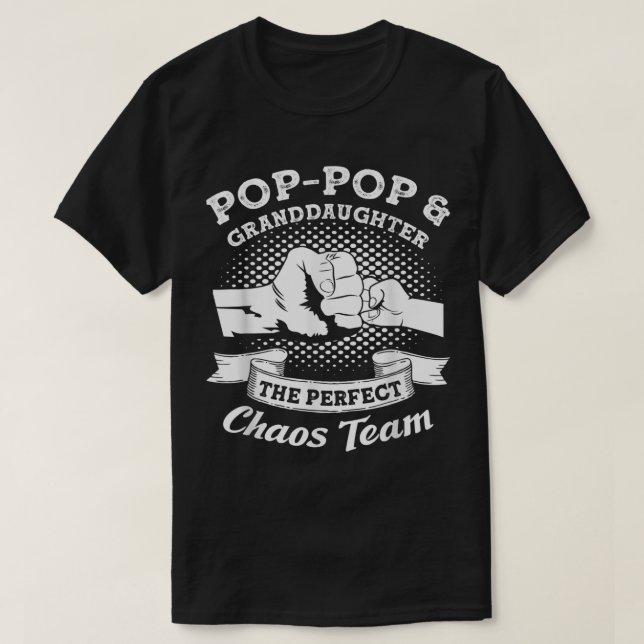 Pop-Pop & Granddaughter the perfect chaos team Gra T-Shirt (Design Front)