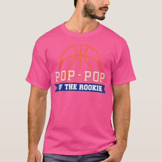 Pop-Pop Of Rookie 1St Birthday Basketball Theme Ma T-Shirt