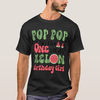 Pop Pop Of The Cute 1st Birthday Watermelon T-Shirt