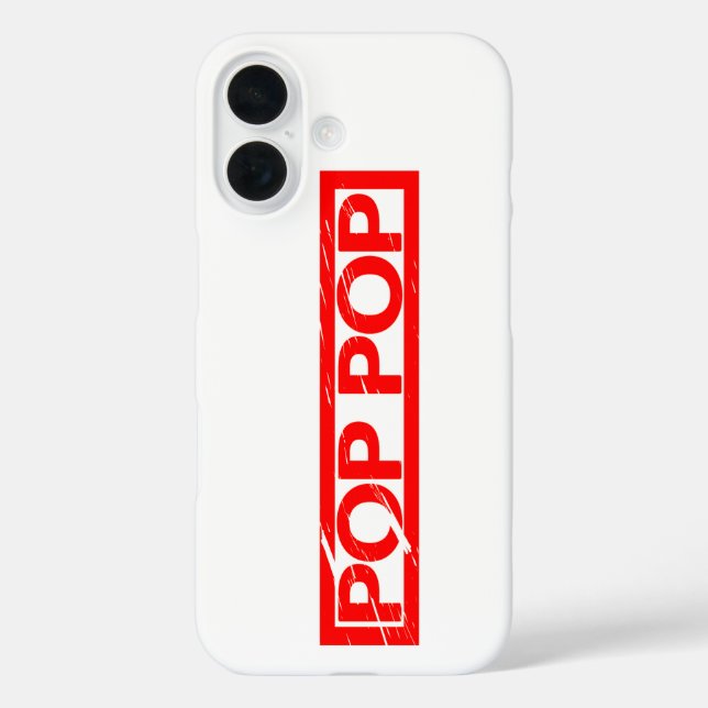 Pop pop Stamp Case-Mate iPhone Case (Back)
