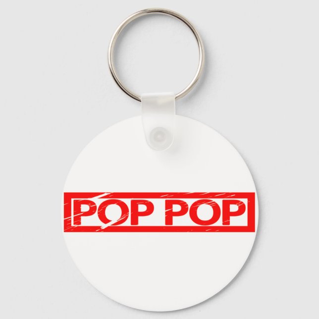 Pop pop Stamp Keychain (Front)