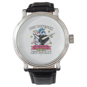 Pop Popcorn 1 Kid Father's Day Pop Pop Unicorn Gra Watch