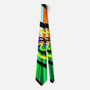 Pop psychedelic neck tie