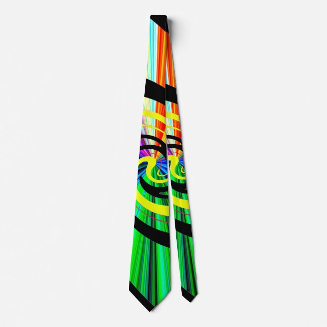 Pop psychedelic  neck tie (Front)