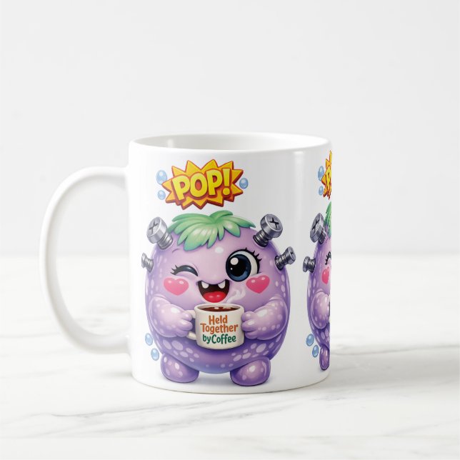 Pop Purple Coffee Mug (Left)