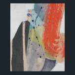 Pop Quirk I Faux Canvas Print<br><div class="desc">Pop Quirk I by Jennifer Goldberger. Varying textures,  colors,  and shapes have been used to create a cool piece of modern art. | 161804FN</div>