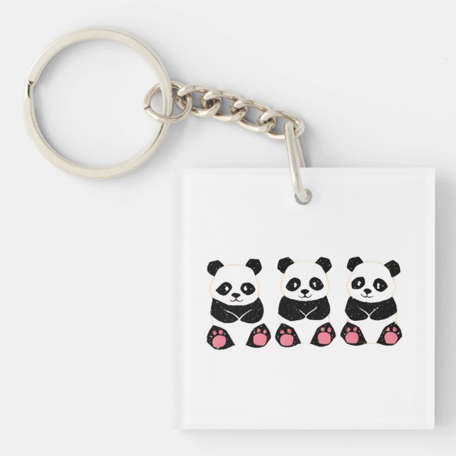 Pop Simple Design☆Pan Key Holder Keychain (Front)