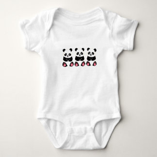 Pop Simple Design☆Pandas Rompers