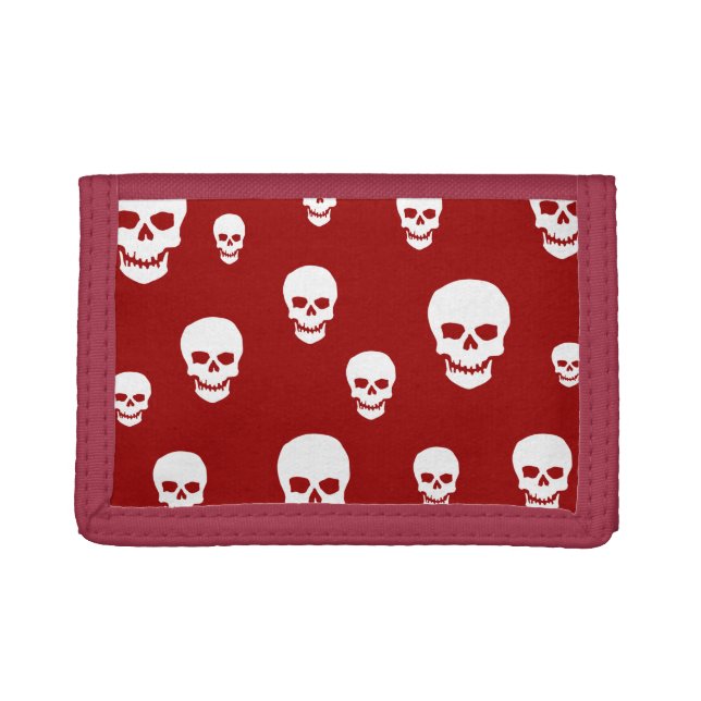 Pop Skulls Trifold Wallet (Front)