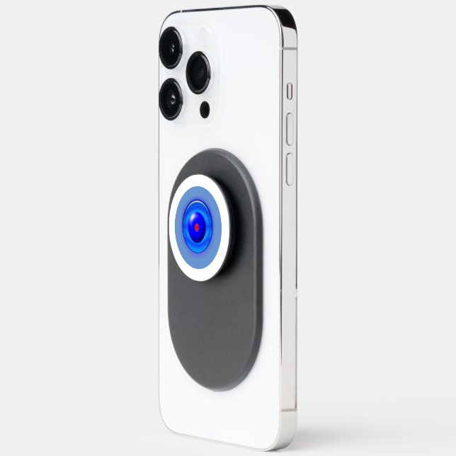 Pop Socket - Concentric Blue Orbs (Left)