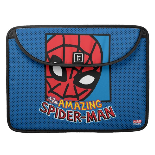Pop Spider-Man Block with Logo Sleeve For MacBook Pro (Front Closed)