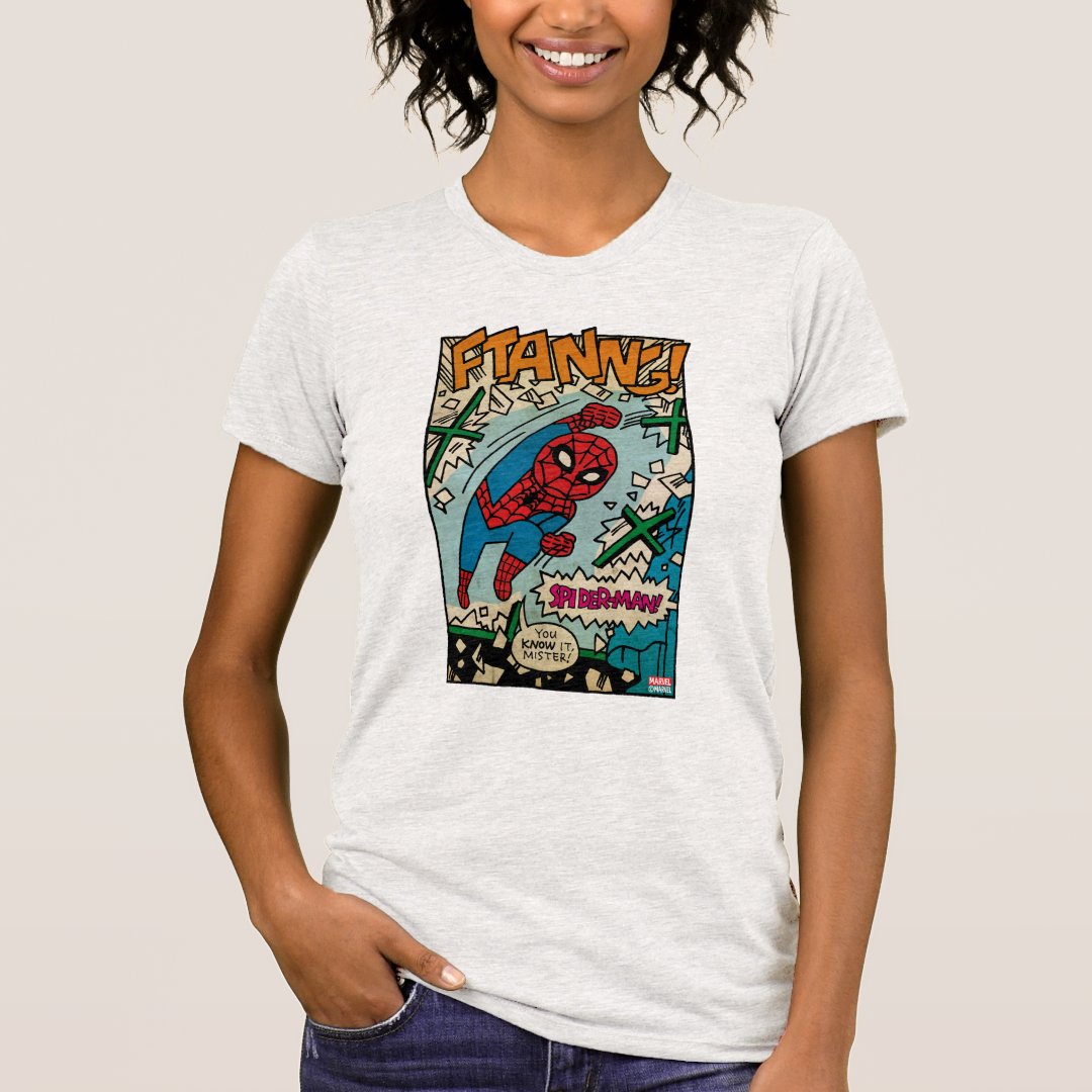 Pop Spider-Man Comic Strip T-Shirt | Zazzle