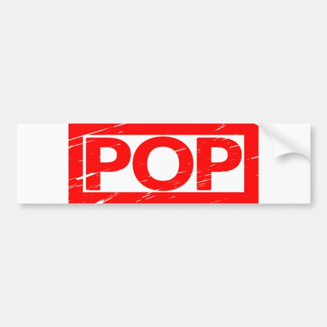 Pop Stamp Bumper Sticker (Front)