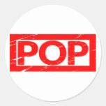 Pop Stamp Classic Round Sticker
