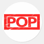 Pop Stamp Classic Round Sticker