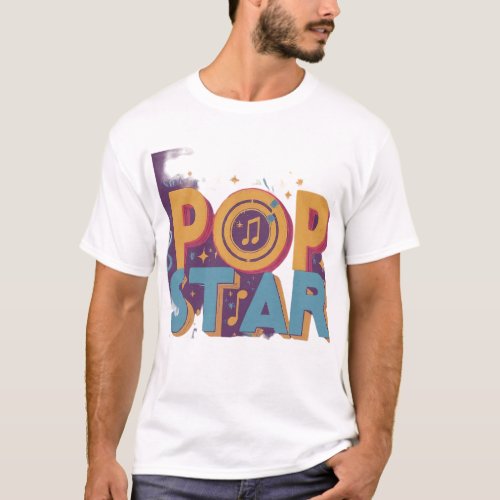 Pop Star Explosion T_shirt Design