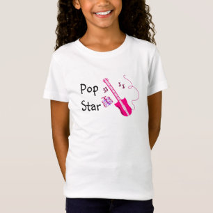 Pop Star Pink Guitar T-Shirt