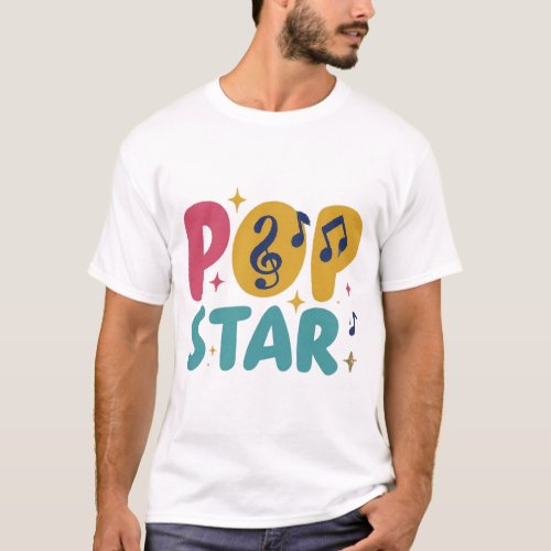 Pop Star Power T_shirt Design