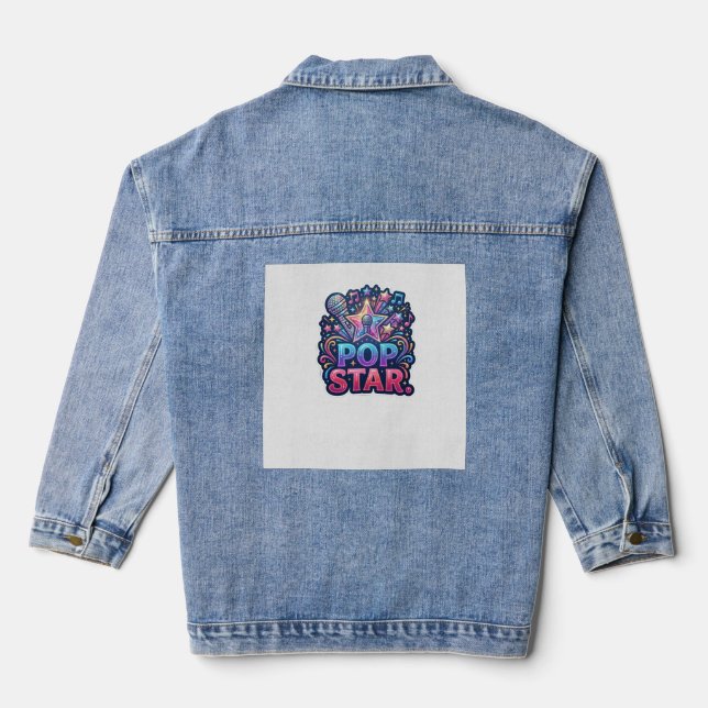 Pop Star T-Shirt Denim Jacket (Back)