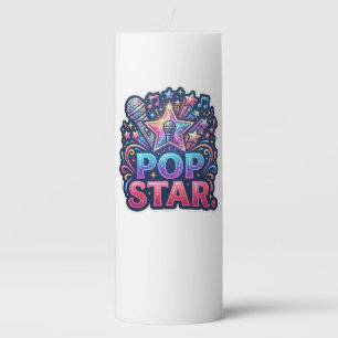 Pop Star T-Shirt Pillar Candle