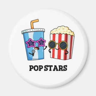 Pop Stars Funny Snack Pun  Magnet