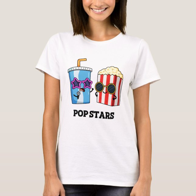 Pop Stars Funny Snack Pun  T-Shirt (Front)