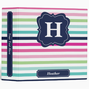Pop Stripes Binder