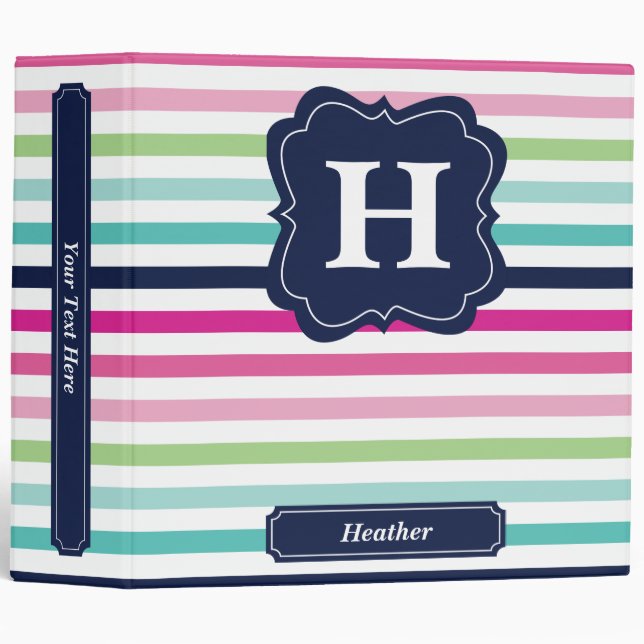 Pop Stripes Binder (Front/Spine)