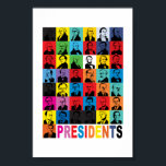 Pop-style Presidents Poster<br><div class="desc">Put our Presidents on your wall.</div>
