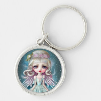 Pop Surrealism Blond Girl Keychain