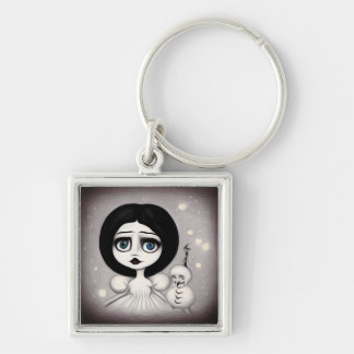 Pop Surrealism Doll & Weird Snowman Keychain