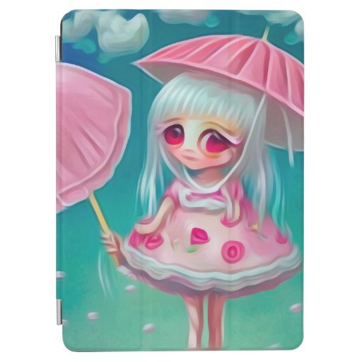 Pop Surrealism Painted Umbrella Doll iPad Air Cover