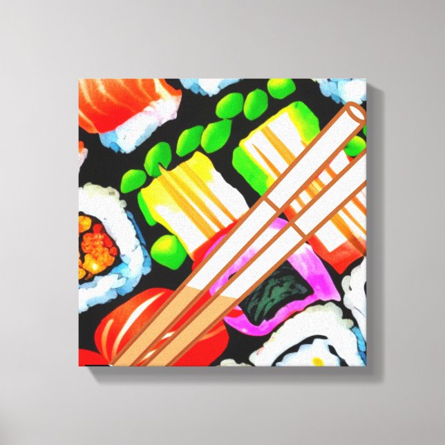 Pop Sushi Canvas Print (Front)