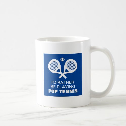 Pop tennis coffee mug gift for player and fan