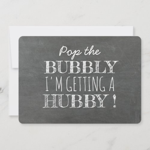 Pop the Bubbly Funny Bridesmaid Proposal Invitation