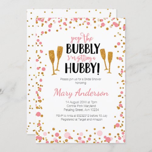 Pop The Bubbly Im getting a Hubby invite