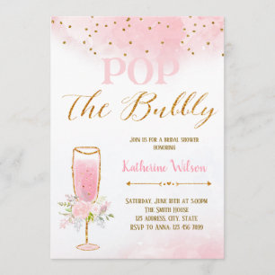 Pop the bubbly invitation