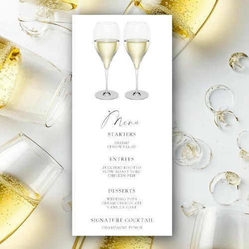 Pop the champagne bridal shower menu