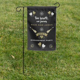 Pop The Champagne Celebration Party Garden Flag