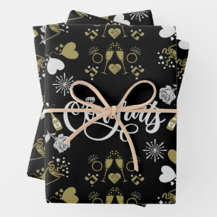 Pop The Champagne Celebration Party Wrapping Paper Sheets