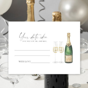 Pop the Champagne - Date night ideas \ Date jar Enclosure Card