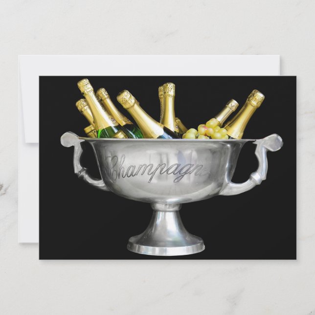 Pop the cork! Help us celebrate! Invitation (Front)