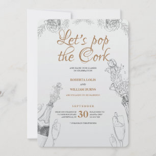 Pop the Cork Invitation