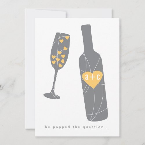 Pop the Question Engagement Party Invitation