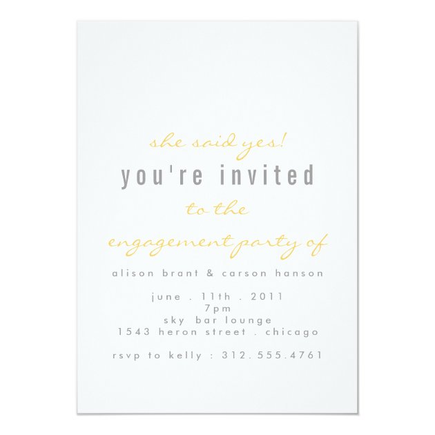 Pop The Question Engagement Party Invitation