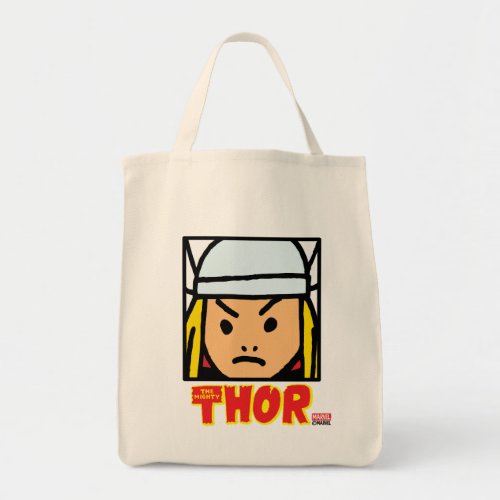 Pop Thor Character Block with Logo Tote Bag