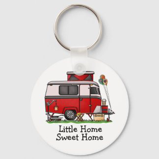 Pop Top Camper | Teardrop Trailer | Camper Van Keychain