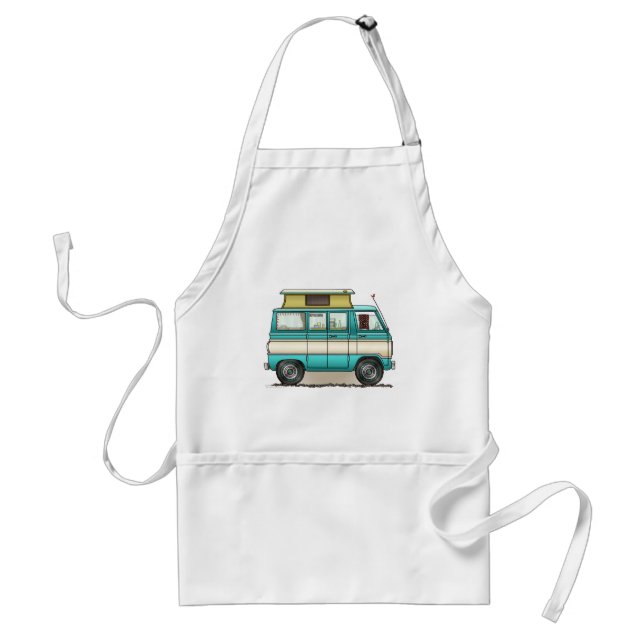 Pop Top Van Camper Adult Apron (Front)