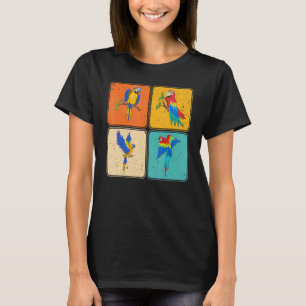 Pop Tropical Bird Jungle Animal Exotic Macaw Parro T-Shirt
