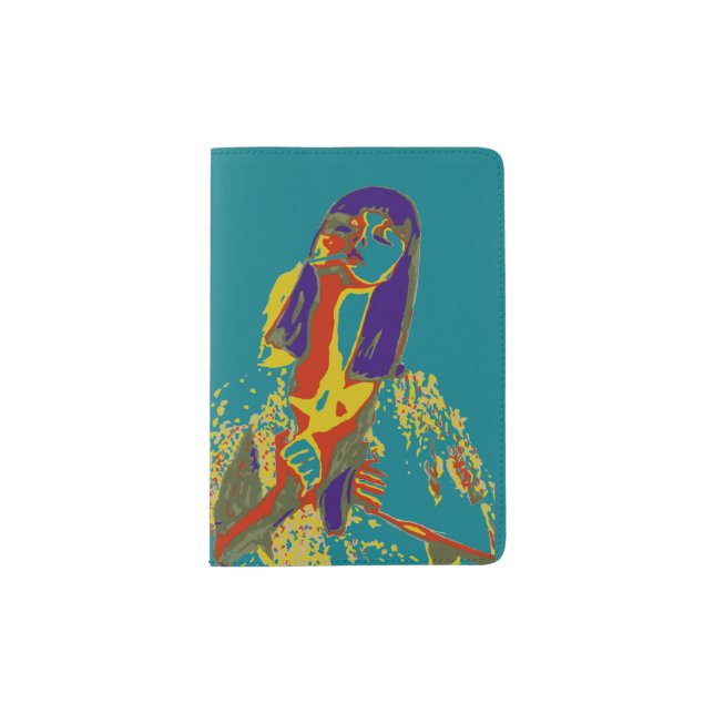 POP TURQUOISE passport holder (Front)